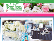 Tablet Screenshot of michaelthomasfloral.com